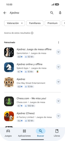 Pulsa la app deseada.