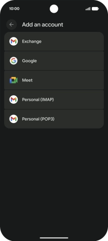 Press Google.