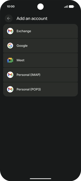 Press Google.