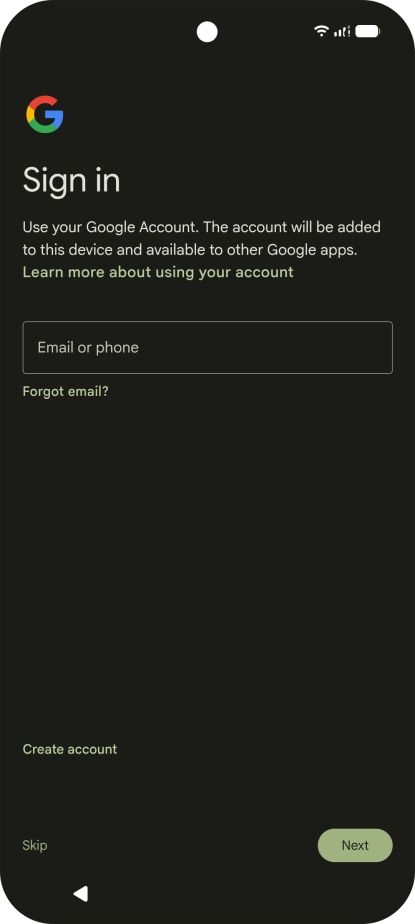 Follow the instructions on the screen to finish the activation.