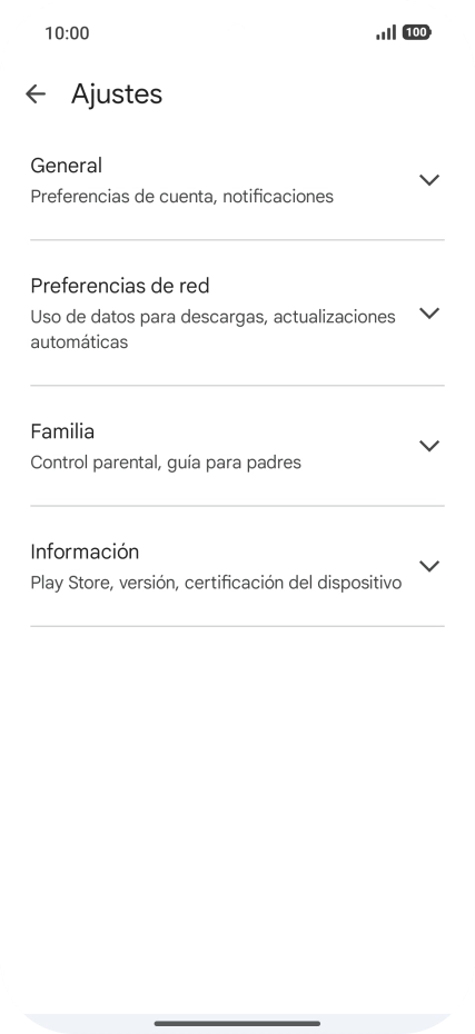 Pulsa Preferencias de red.