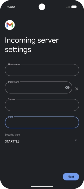Press the drop down list below 