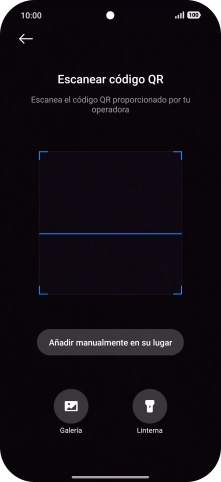 Coloca el código QR dentro del marco de la cámara del teléfono para escanearlo.
