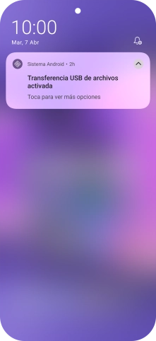 Pulsa Toca para ver más opciones.