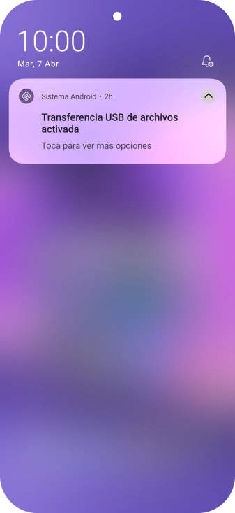 Pulsa Toca para ver más opciones.