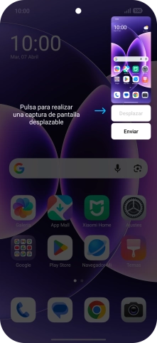 Para editar tu pantallazo, pulsa el pantallazo y sigue las indicaciones de la pantalla para realizar los cambios deseados.