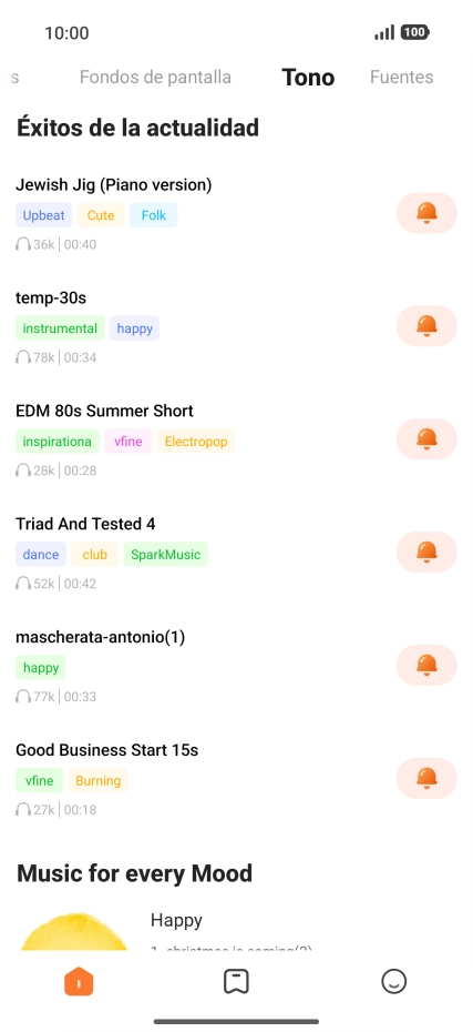 Desliza el dedo hacia la derecha desde la parte izquierda de la pantalla.
