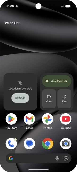 The missed calls icon shows that you have one or more missed calls.