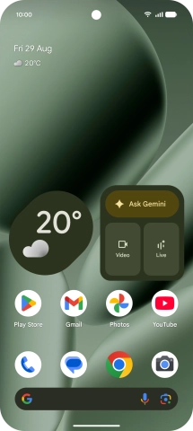The Wi-Fi icon shows that your phone is connected to a Wi-Fi network.