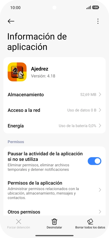 Desliza el dedo hacia arriba desde la parte inferior de la pantalla para terminar y volver a la pantalla de inicio.