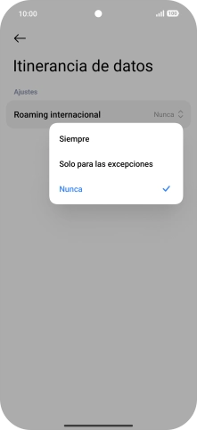 Pulsa el ajuste deseado para activar o desactivar la función.