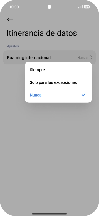 Pulsa el ajuste deseado para activar o desactivar la función.