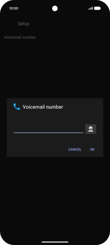 Key in +61414121121 and press OK.