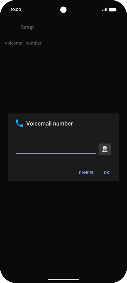 Key in +61414121121 and press OK.