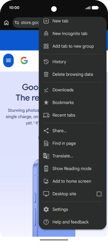 Press Settings.