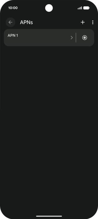 Press the add icon.