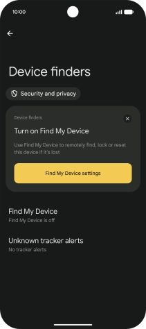 Press Find My Device.