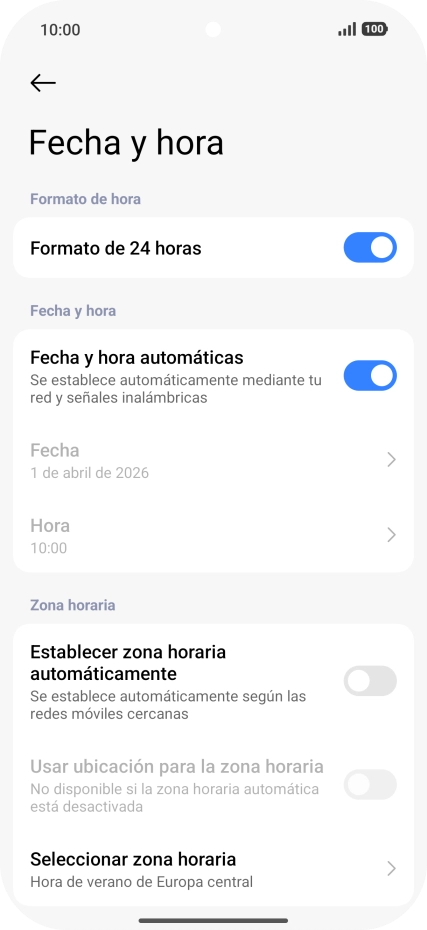 Pulsa el indicador junto a 