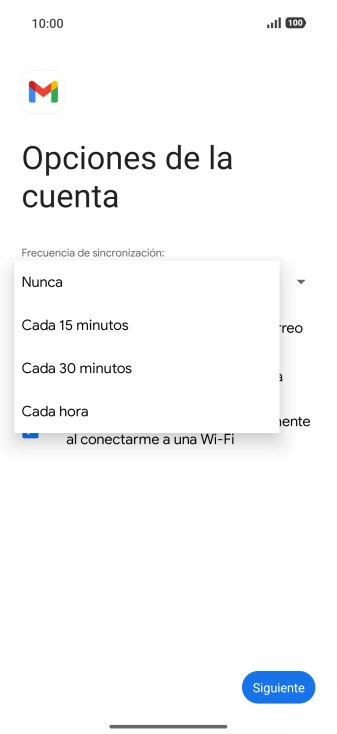 Pulsa el ajuste deseado.