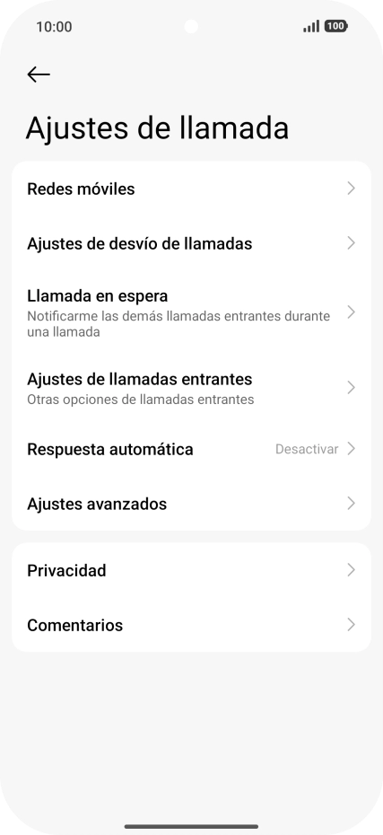 Pulsa Ajustes de desvío de llamadas.