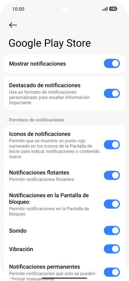 Pulsa el indicador junto a 