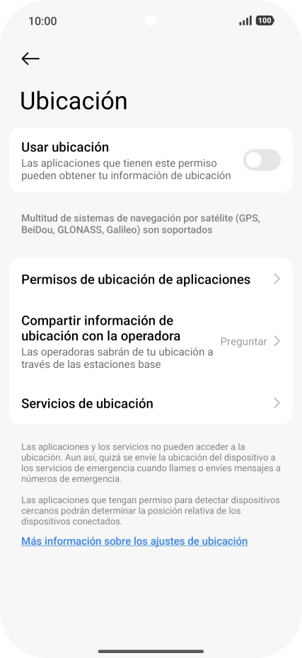 Pulsa el indicador junto a 