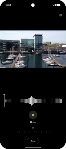 Slide your finger right or left on the indicator to set the required volume.