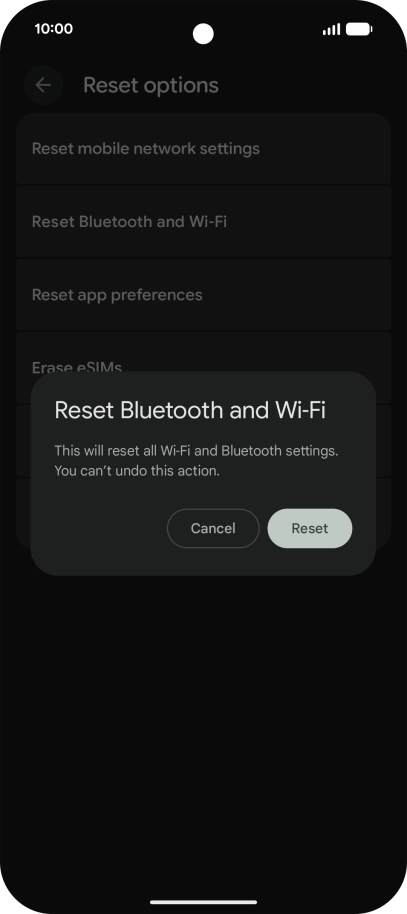 Press Reset.
