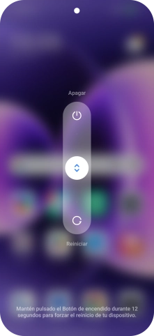 Pulsa el círculo y arrástralo hacia arriba.