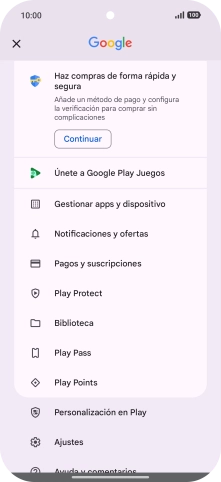 Pulsa Gestionar apps y dispositivo.