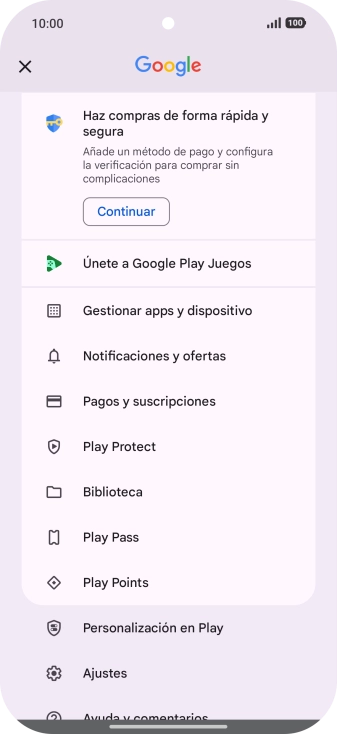Pulsa Gestionar apps y dispositivo.