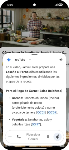 La respuesta de Gemini a tu pregunta se visualiza ahora en la pantalla.