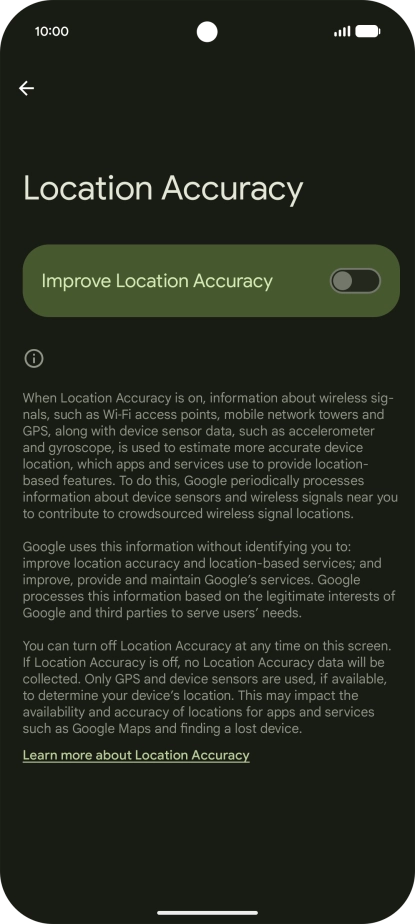 If you press the indicator next to 