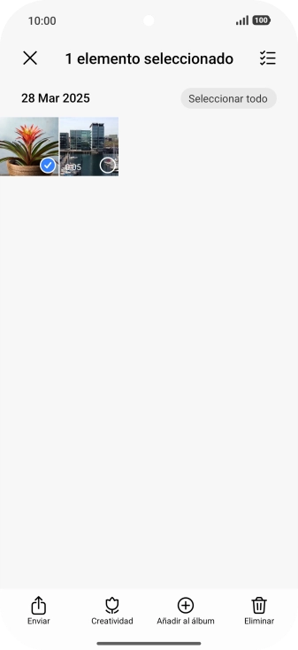 Pulsa el icono de seleccionar todo.