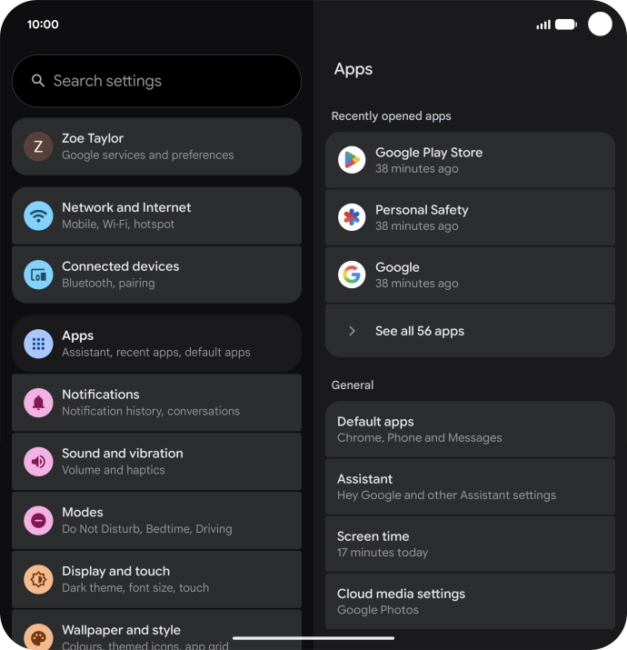 Press See all apps.