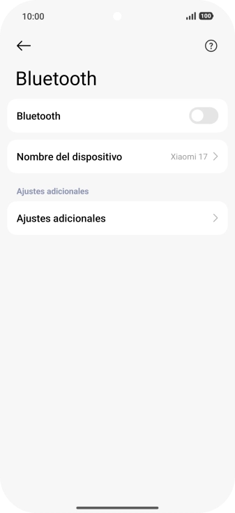 Pulsa el indicador junto a 