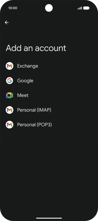 Press Google.
