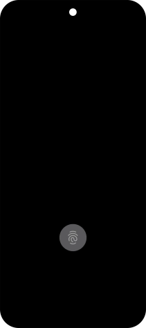 Place your finger on the fingerprint sensor to unlock your phone.