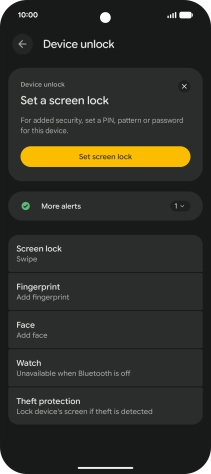 Press Fingerprint.