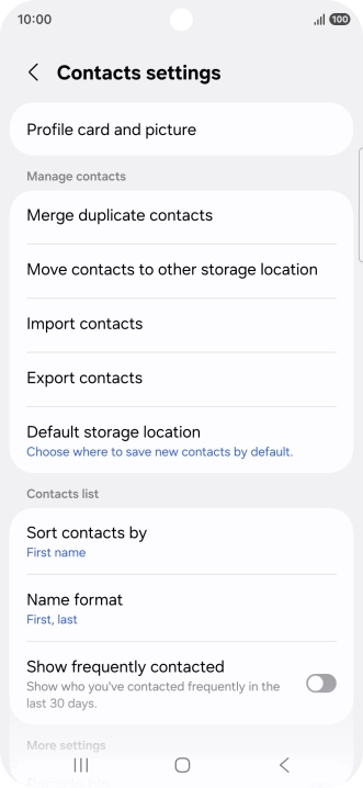 Press Merge duplicate contacts. Press Merge duplicate contacts.