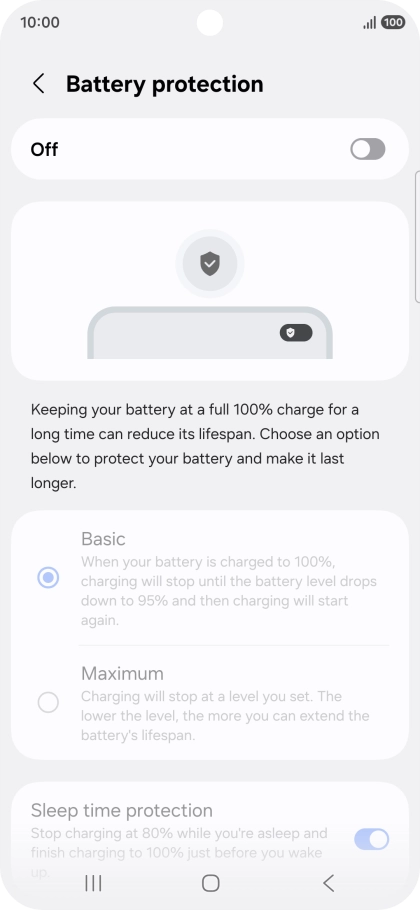 Press the indicator to turn the function on or off. Press the indicator to turn the function on or off.