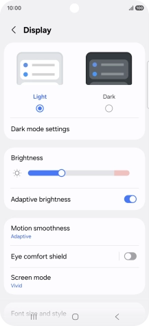 Press the indicator next to Press the indicator next to