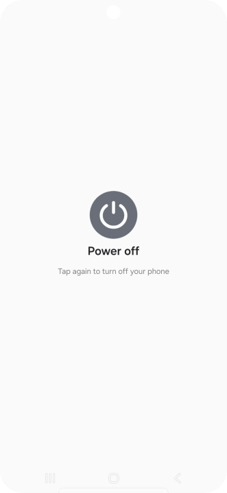 Press Power off. Press Power off.