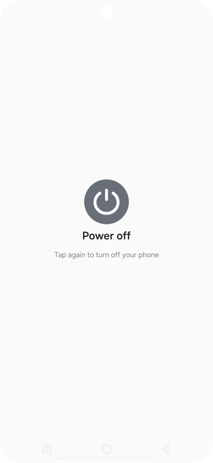 Press Power off. Press Power off.