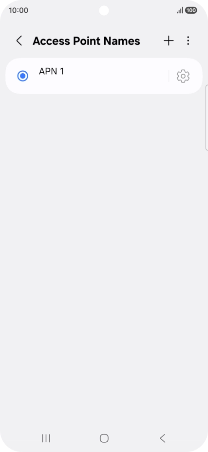 Press the add icon.