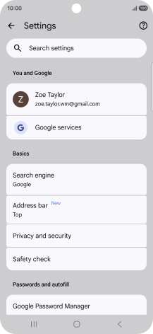 Press Privacy and security. Press Privacy and security.