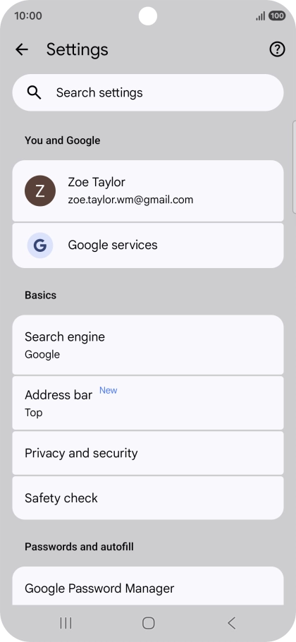 Press Privacy and security. Press Privacy and security.