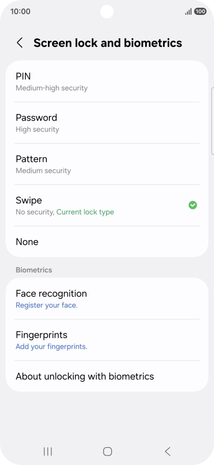 Press Fingerprints. Press Fingerprints.