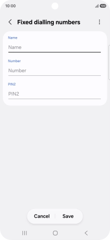 Press Name and key in the required name.