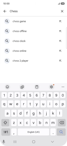 Key in the name or subject of the required app and press the search icon. Key in the name or subject of the required app and press the search icon.